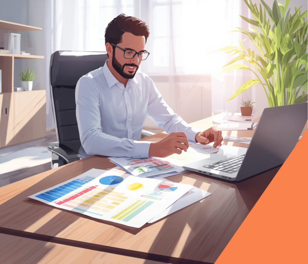 Self-employed mortgage applicant reviewing business accounts before applying for a mortgage